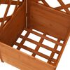 vidaXL Planter Natural wood Solid fir wood Medium Planter Triangular