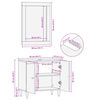 vidaXL 2 Piece Bathroom Furniture Set Solid Wood Mango