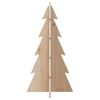 vidaXL Wooden Christmas Tree Natural wood Solid pinewood Small