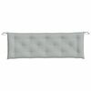 vidaXL Garden Bench Cushion Melange Light Grey 100% Polyester
