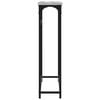 vidaXL Console Table Grey Sonoma Engineered Wood Narrow Adjustable Feet