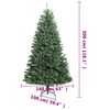 vidaXL Artificial Hinged Christmas Tree 300 LEDs & Ball Set 118.1"