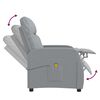 vidaXL Massage Chair Light grey Fabric (100% polyester), plywood, iron