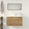 vidaXL Bathroom Sink Cabinet Artisan Oak 80x38,5x48 cm Engineered Wood