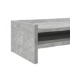 vidaXL Monitor Stand Concrete Grey 16.5x9.4x6.3" Engineered Wood