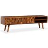 vidaXL Tv Cabinet Natural Acacia Wood Solid Acacia Wood