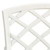 vidaXL Bistro Set White Cast aluminum 5 Piece Set Durable Bistro Set