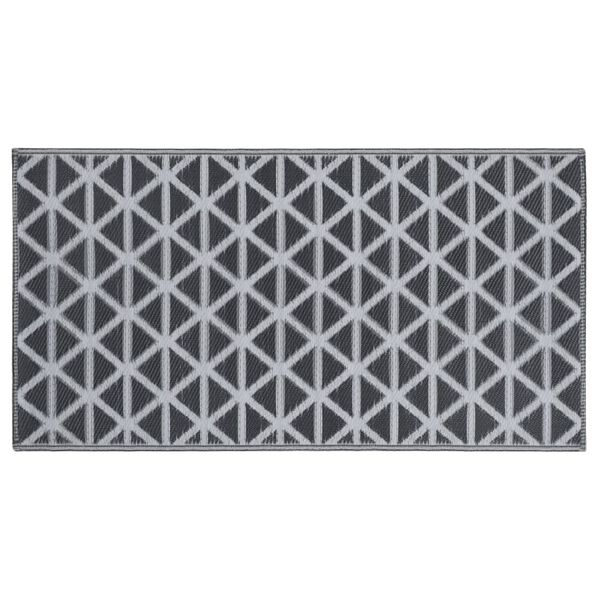 vidaXL Outdoor Carpet Black Polypropylene (PP) 47.2 x 70.9 in Durable