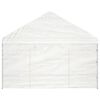 vidaXL Gazebo with Roof White 51.2'x13.4'x10.6' Polyethylene