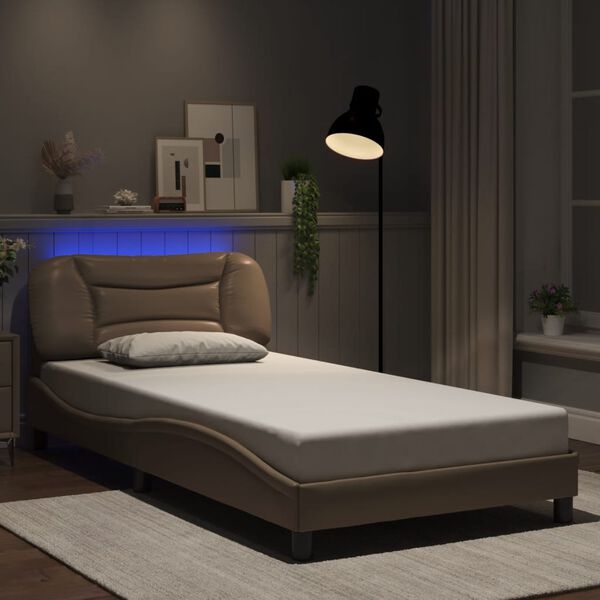 vidaXL Bed Frame Cappuccino