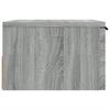 vidaXL Wall-mounted Bedside Cabinet Grey Sonoma Engineered wood Small