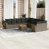 vidaXL Garden Sofa Set Grey
