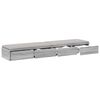 vidaXL Bed Drawers Grey Sonoma 55.12 x 14.37 x 6.50 in Engineered Wood