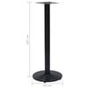 vidaXL Bistro Table Leg Black Cast iron Standard Bistro Table Leg