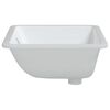 vidaXL Bathroom Sink White 20.5x15.2x7.7" Rectangular Ceramic