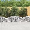 vidaXL Gabion Basket Silver Galvanized Iron Large Decorative Inlays