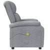 vidaXL Massage Chair Light gray Fabric, wood, metal Single Massage Chair