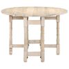 vidaXL Dining Table Bleached wood Solid mango wood Standard Durable