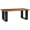 vidaXL Coffee Table Multicolor Teak wood, Mango wood, Polyresin