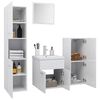 vidaXL Bathroom Furniture Set High gloss white Engineered wood, acrylic