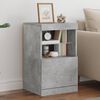 vidaXL Sideboard Concrete grey Engineered wood, glass Small Sideboard