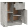 vidaXL Sideboard Concrete Gray 23.6"x11.8"x27.6" Engineered Wood