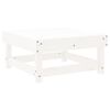 vidaXL Garden Footstool White Solid pine wood 24.0 x 23.8 x 11.8 in