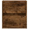 vidaXL TV Wall Cabinet Set of 2 Smoked Oak Engineered Wood