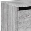 vidaXL Wall-mounted Bedside Cabinet Set of 2 Grey sonoma Engineered wood