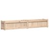 vidaXL Garden Planter Set of 2 Pine Solid pine wood Large