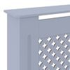 vidaXL MDF Radiator Cover Gray 80.7"