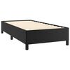 vidaXL Bed Frame Black Faux leather, plywood, engineered wood Twin XL
