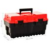 vidaXL Tool Box Plastic 18.19x10.08x9.53" Red
