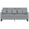 vidaXL 2-seater Sofa Light Grey Fabric (100% polyester), Metal, Textilene