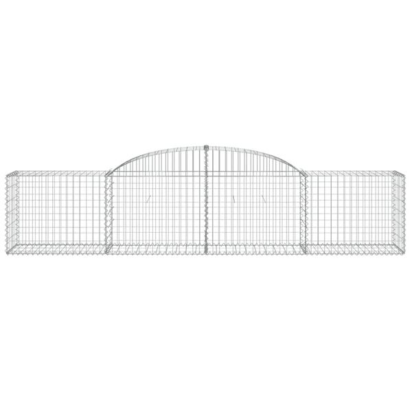 vidaXL Gabion Basket Set of 20 Silver Galvanized iron
