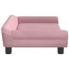 vidaXL Kids Sofa Pink Velvet Mini Appealing Design Kids Sofa