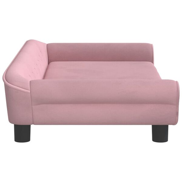 vidaXL Kids Sofa Pink Velvet Mini Appealing Design Kids Sofa