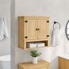 vidaXL Bathroom Wall Cabinet Honey wax finish