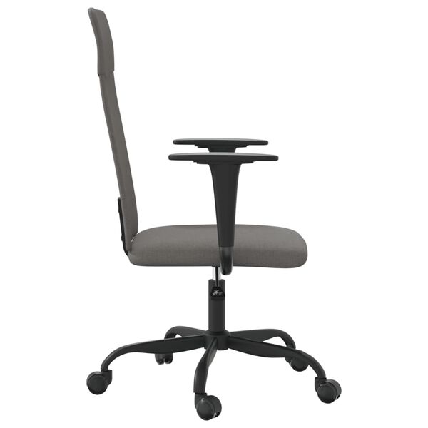 vidaXL Office Chair Dark grey Fabric (100% polyester), metal, plywood