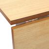 vidaXL Dining Table White Solid Wood Rubber