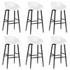vidaXL Bar Set White MDF, metal Comfy Bar Set Rectangular Modern
