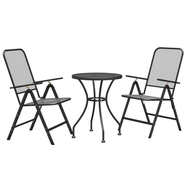 vidaXL Garden Dining Set Anthracite