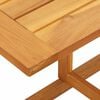 vidaXL Balcony Table Brown Solid Acacia wood Medium Foldable