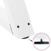 vidaXL Dining Table Leg White Powder-coated steel Adjustable