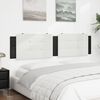 vidaXL Headboard Cushion White and Black Faux leather, Foam 76.0 in