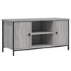 vidaXL TV Cabinet Grey Sonoma Engineered wood, Iron 39.4 x 15.7 x 19.7 in