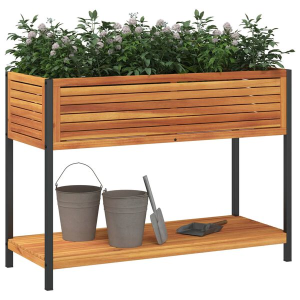 vidaXL Garden Planter Various natural wood tones