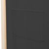 vidaXL 3-Panel Room Divider Gray 47.2"x66.9"x1.6" Fabric