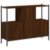 vidaXL Bookcase Brown oak Engineered Wood Medium Bookcase Rectangular