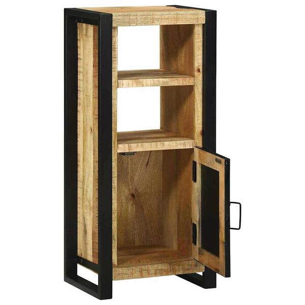 vidaXL Bathroom Cabinet Brown 15.7" x 11.8" x 35.4" Solid Mango wood